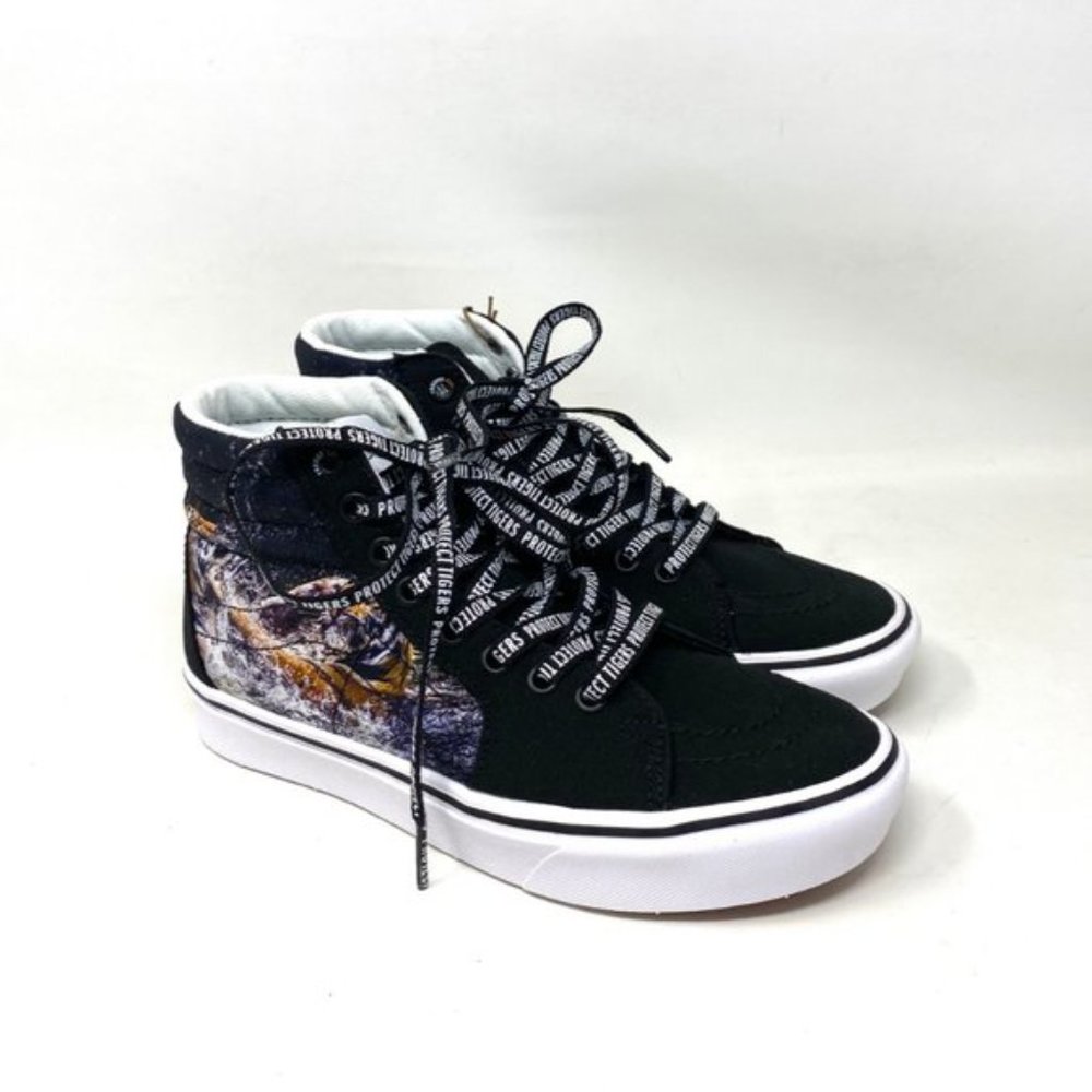 VANS SK8-HI Discovery Comfycush Shoes Womens Black Skate Canvas Size VN0A3WMB9EF - Picture 4 of 10